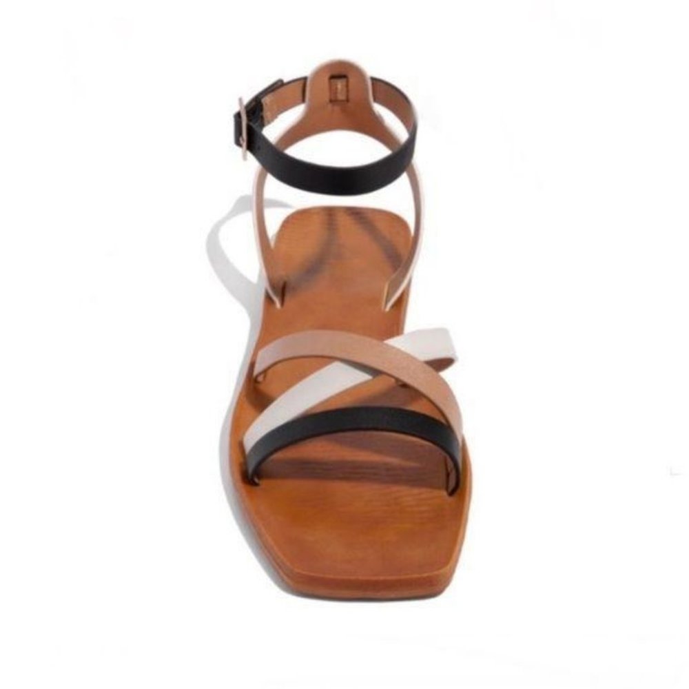 Square Toe Sandals in Multi